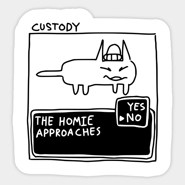 CUSTODY Sticker by calcium